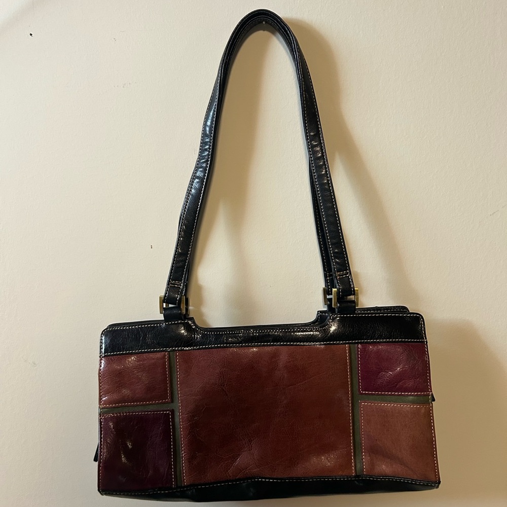 Chic Patchwork Leather Shoulder Bag